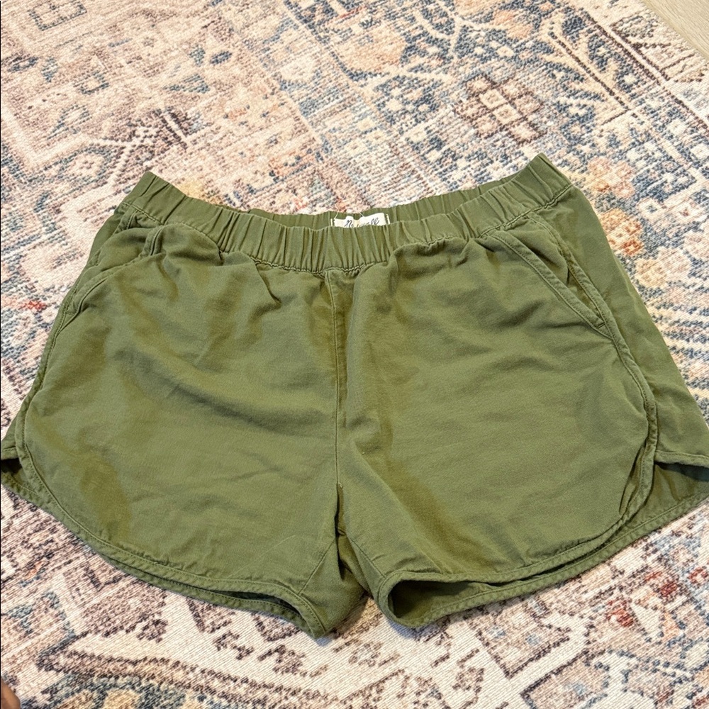 Madewell Olive Athletic Shorts